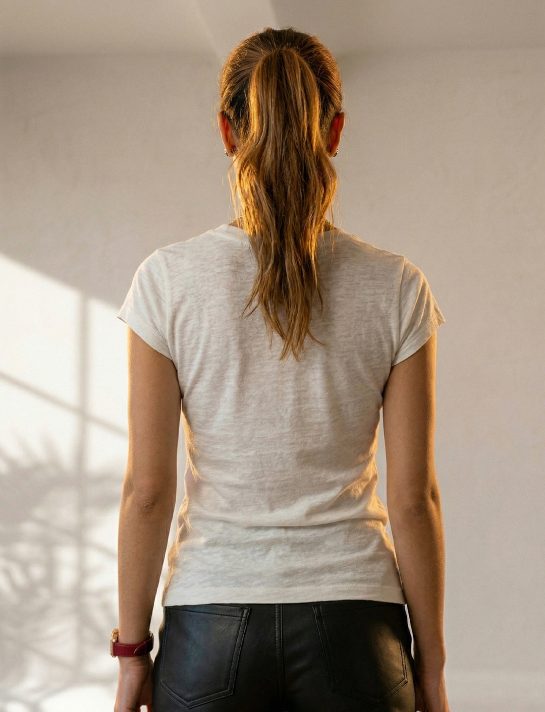 Camiseta Feminina de Cânhamo - Écru