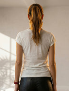 Camiseta Feminina de Cânhamo - Écru