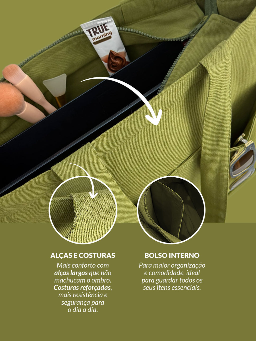 Bolsa de Cânhamo - Tote Bag - Matchá