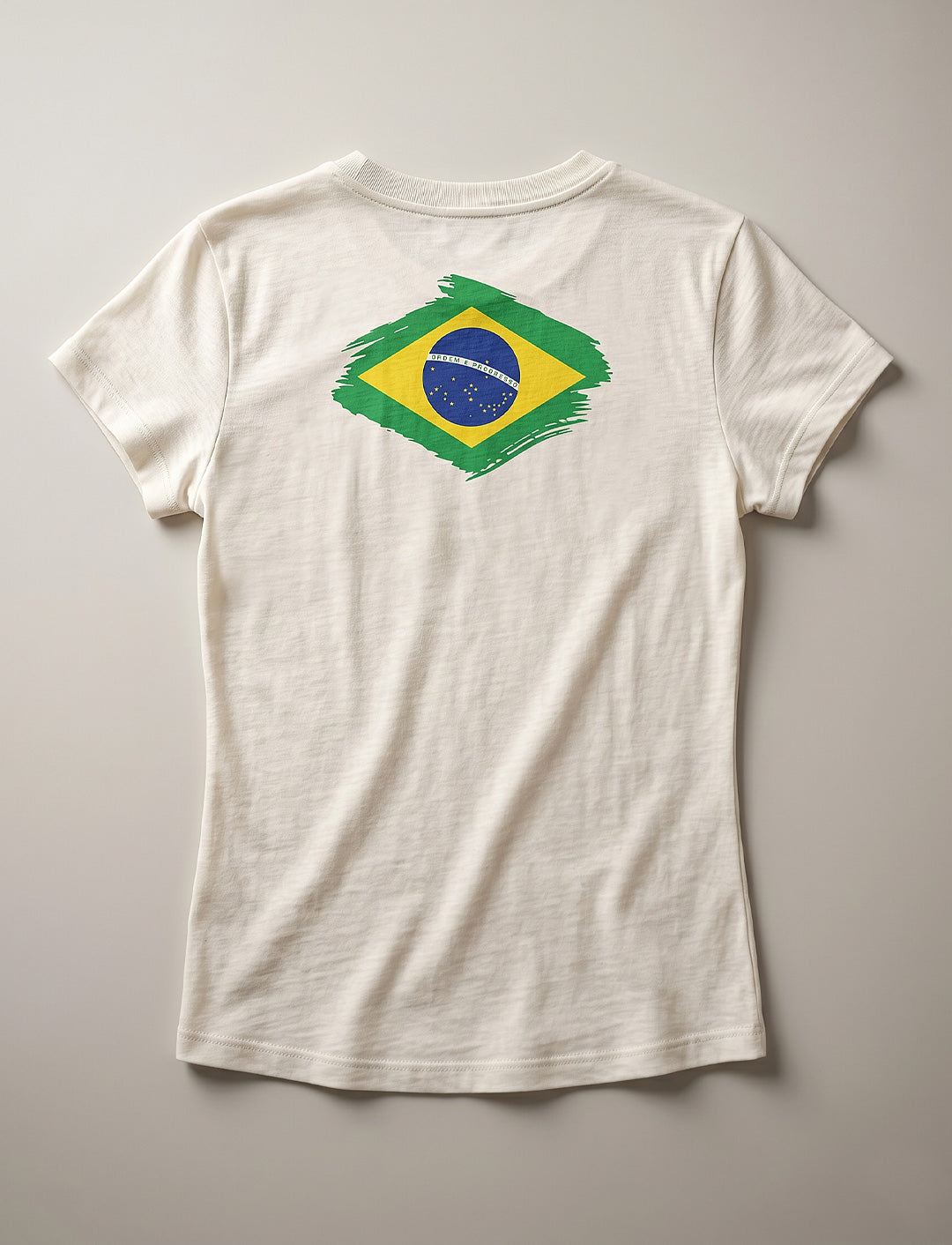 Camiseta Feminina de Cânhamo - Écru - Edição  Brasil 2026