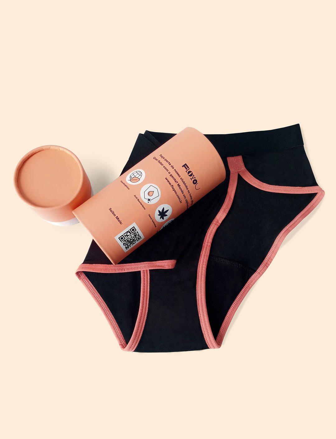 Calcinha Absorvente  FloYou com Cânhamo - Fluxo Moderado