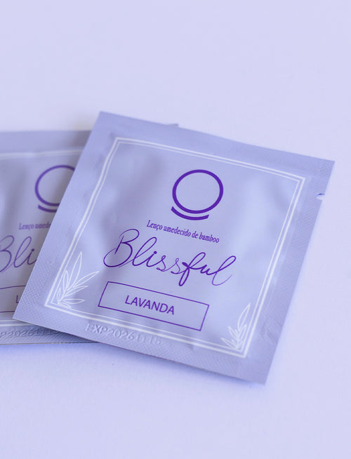 Blissful – Lenços Umedecidos de Bambu com Óleos Essenciais – Lavanda | 50 Unidades