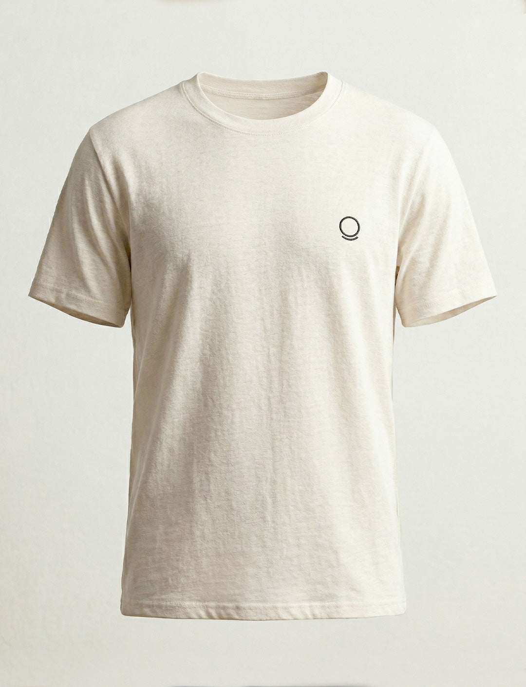 Camiseta Masculina de Cânhamo - Écru