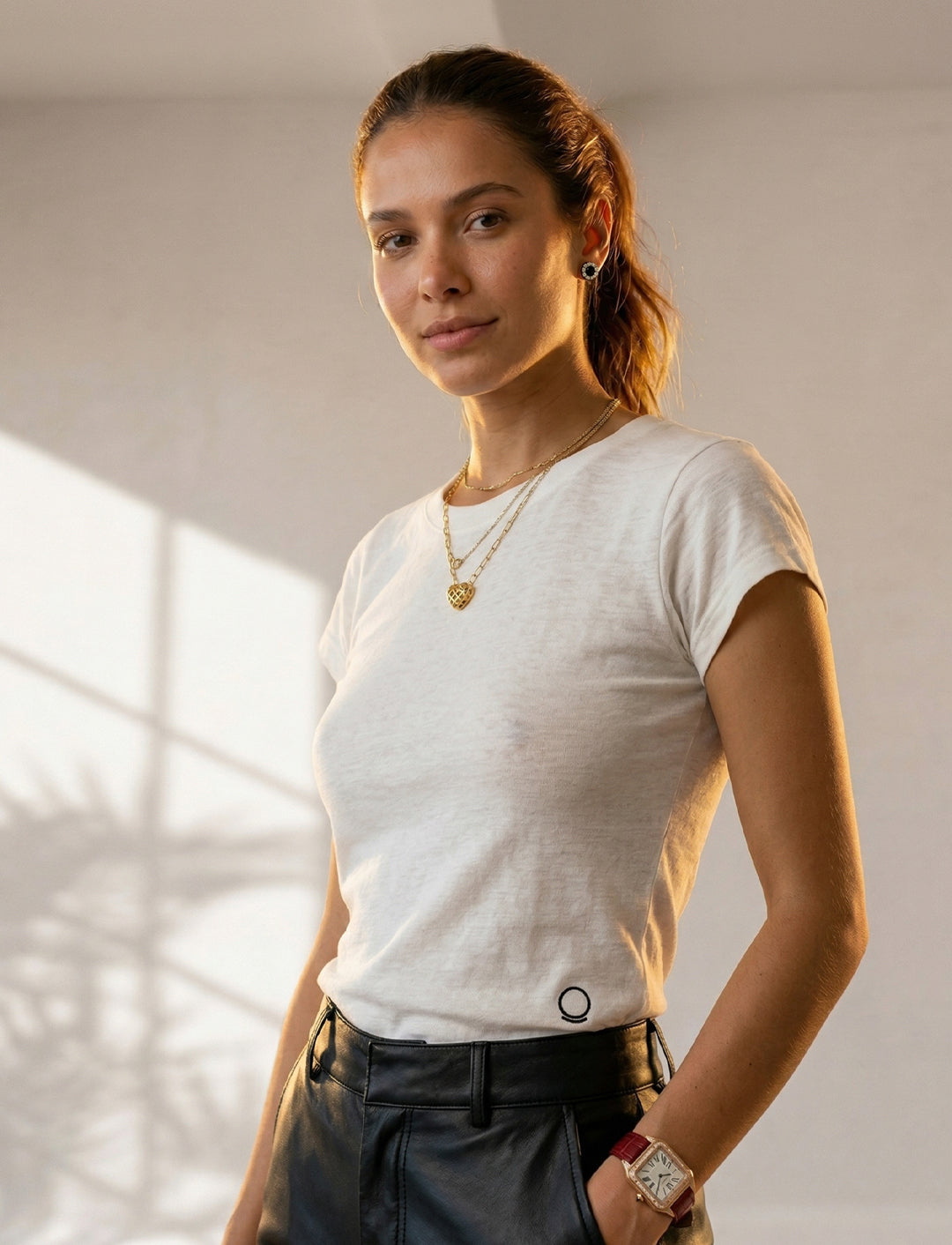 Camiseta Feminina de Cânhamo - Écru