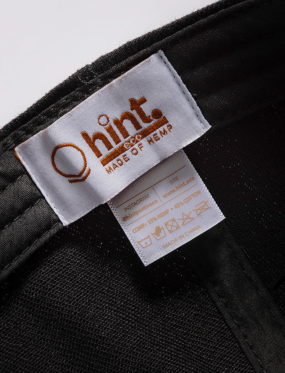 Boné Baseball de Cânhamo - Noir - Edição SPFW25 Mittmann + Hint.eco