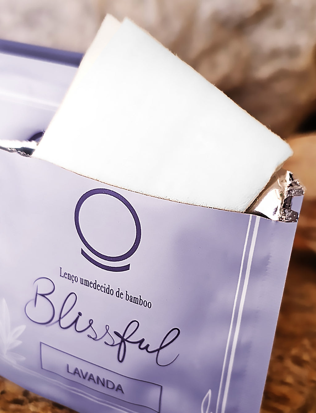 Lenços Umedecidos de Bamboo Blissful - Lavanda