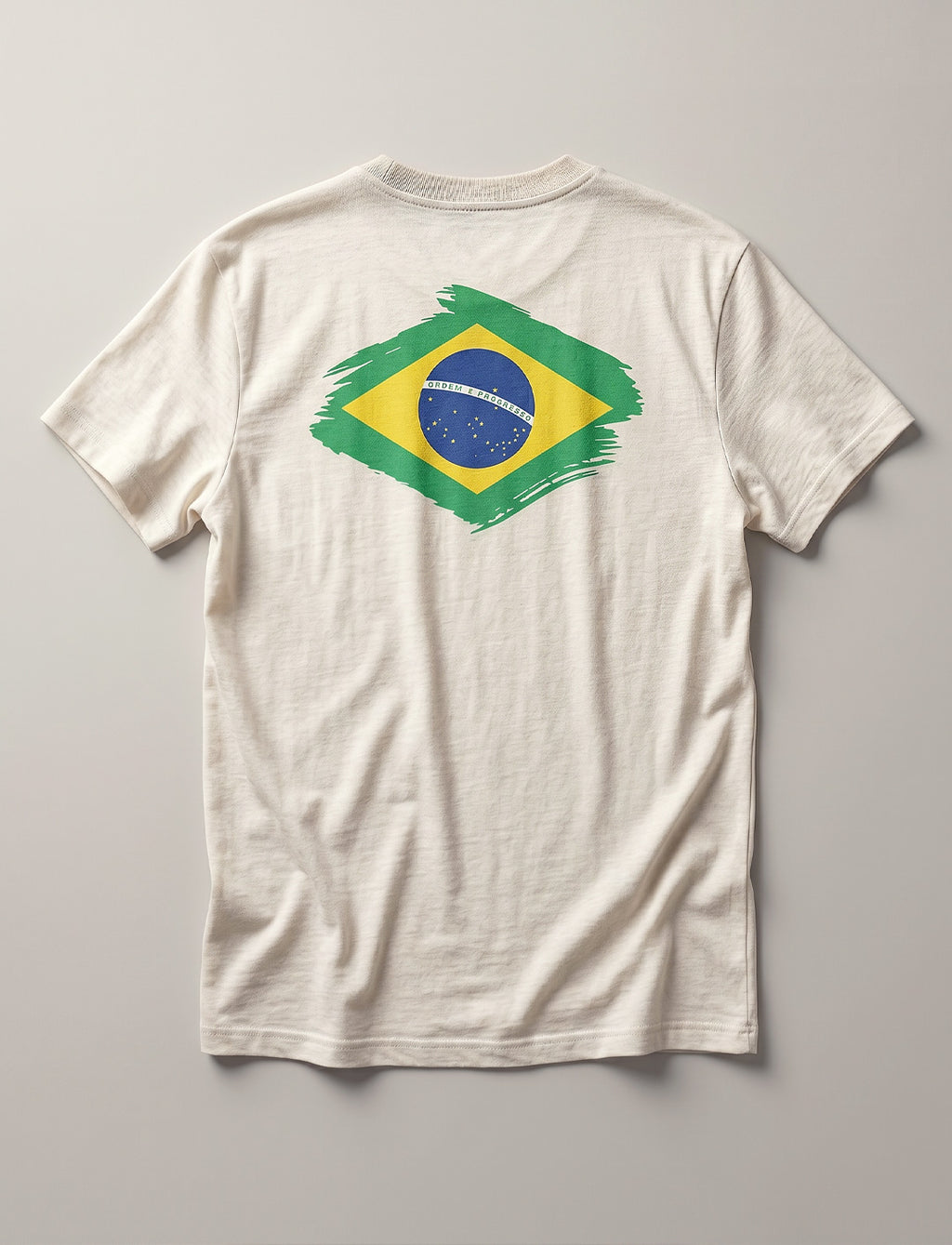 Camiseta Masculina de Cânhamo - Écru - Edição Brasil 2026