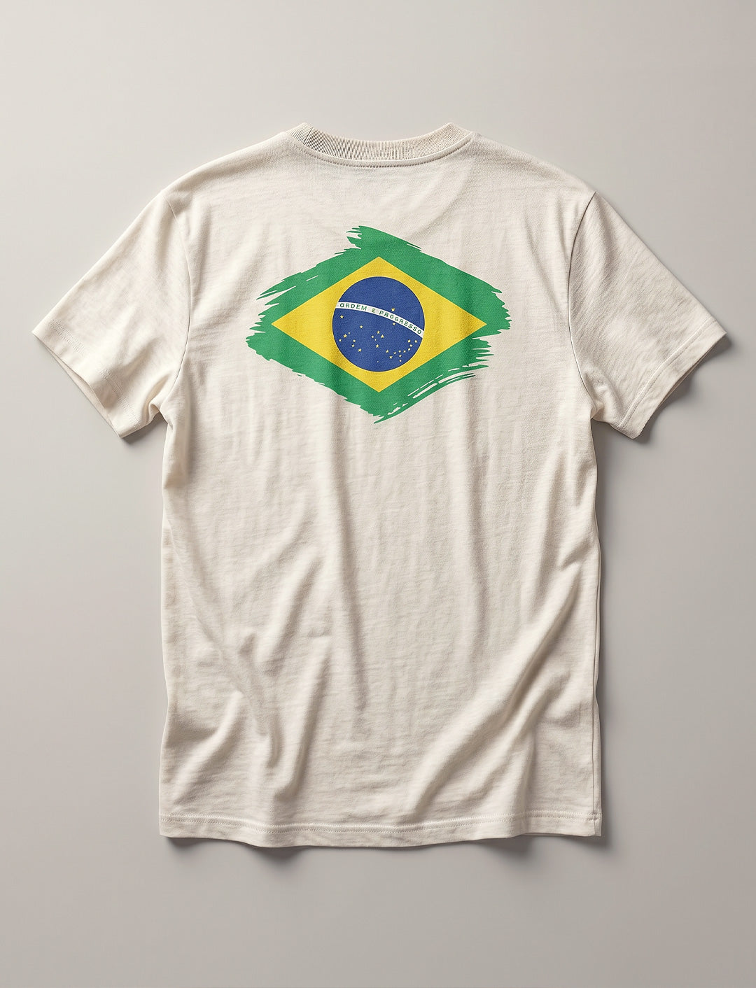 Camiseta Masculina de Cânhamo - Écru - Edição Brasil 2026