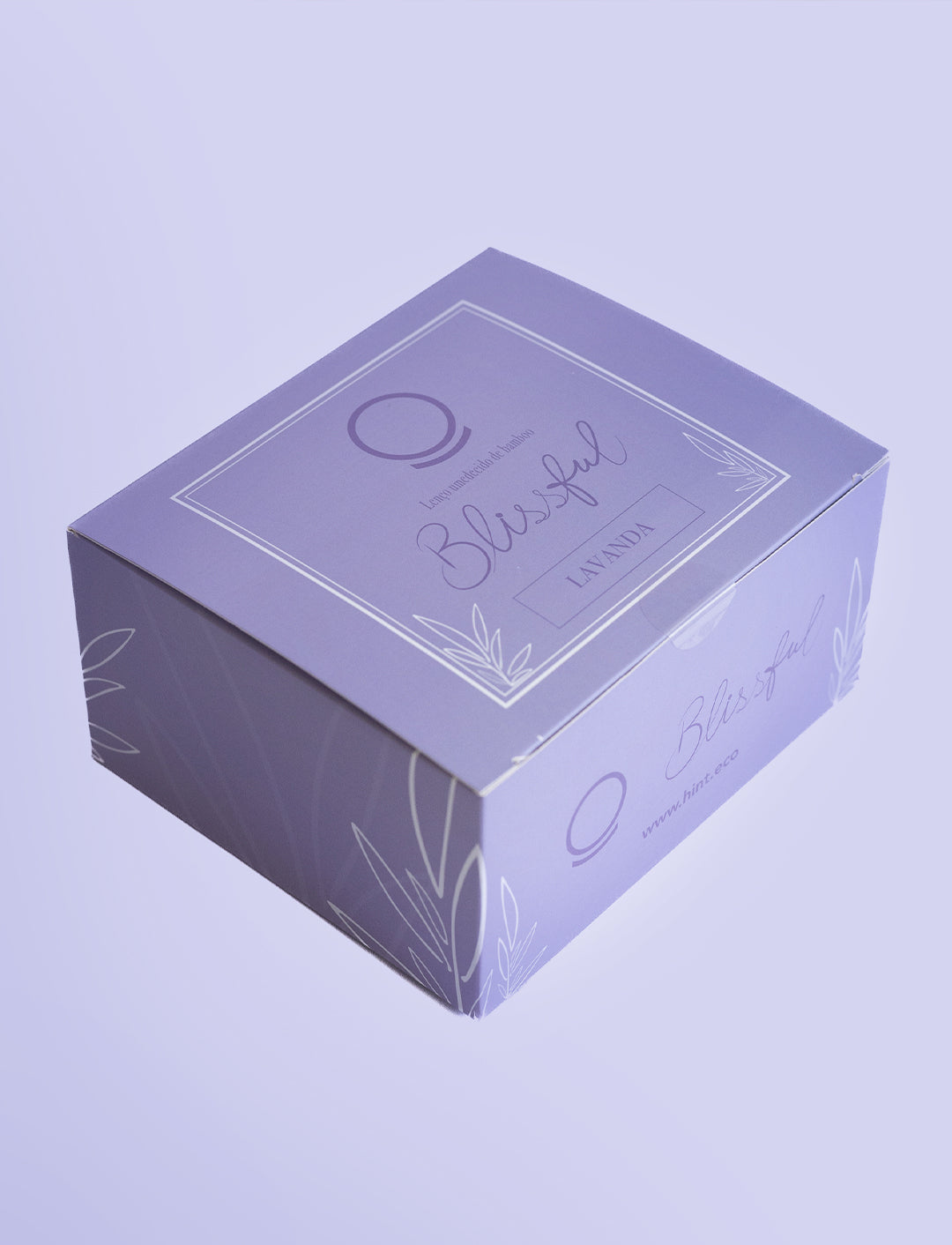 Blissful – Lenços Umedecidos de Bambu com Óleos Essenciais – Lavanda | 50 Unidades