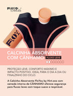 Calcinha Absorvente  FloYou com Cânhamo - Fluxo Leve