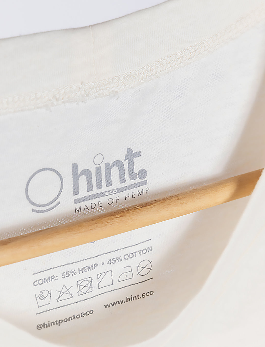 Camiseta Feminina de Cânhamo - Écru