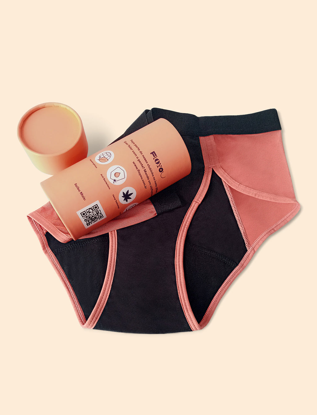 Calcinha Absorvente  FloYou com Cânhamo - Fluxo Intenso